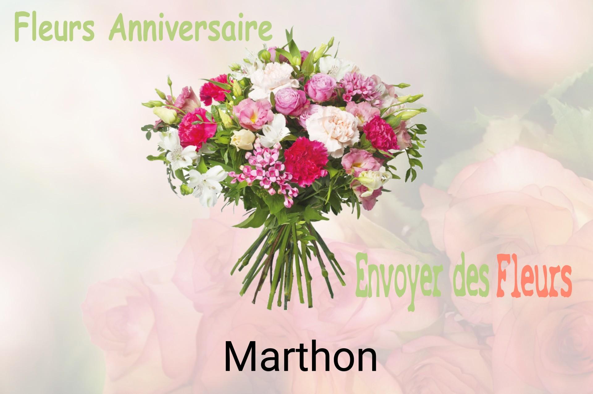 Bouquet de fleurs d’anniversaire livré à Marthon